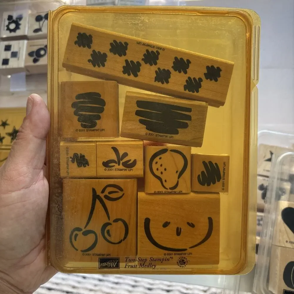 Stampin’ Up! HUGE Collection Vintage 80s 90s Wood Rubber Stamps Many Sets Styles